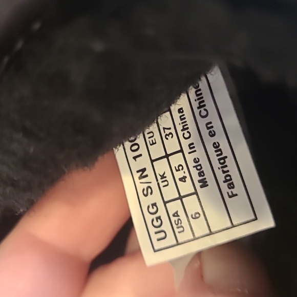 Ugg women's black boots size 6 - Picture 6 of 6